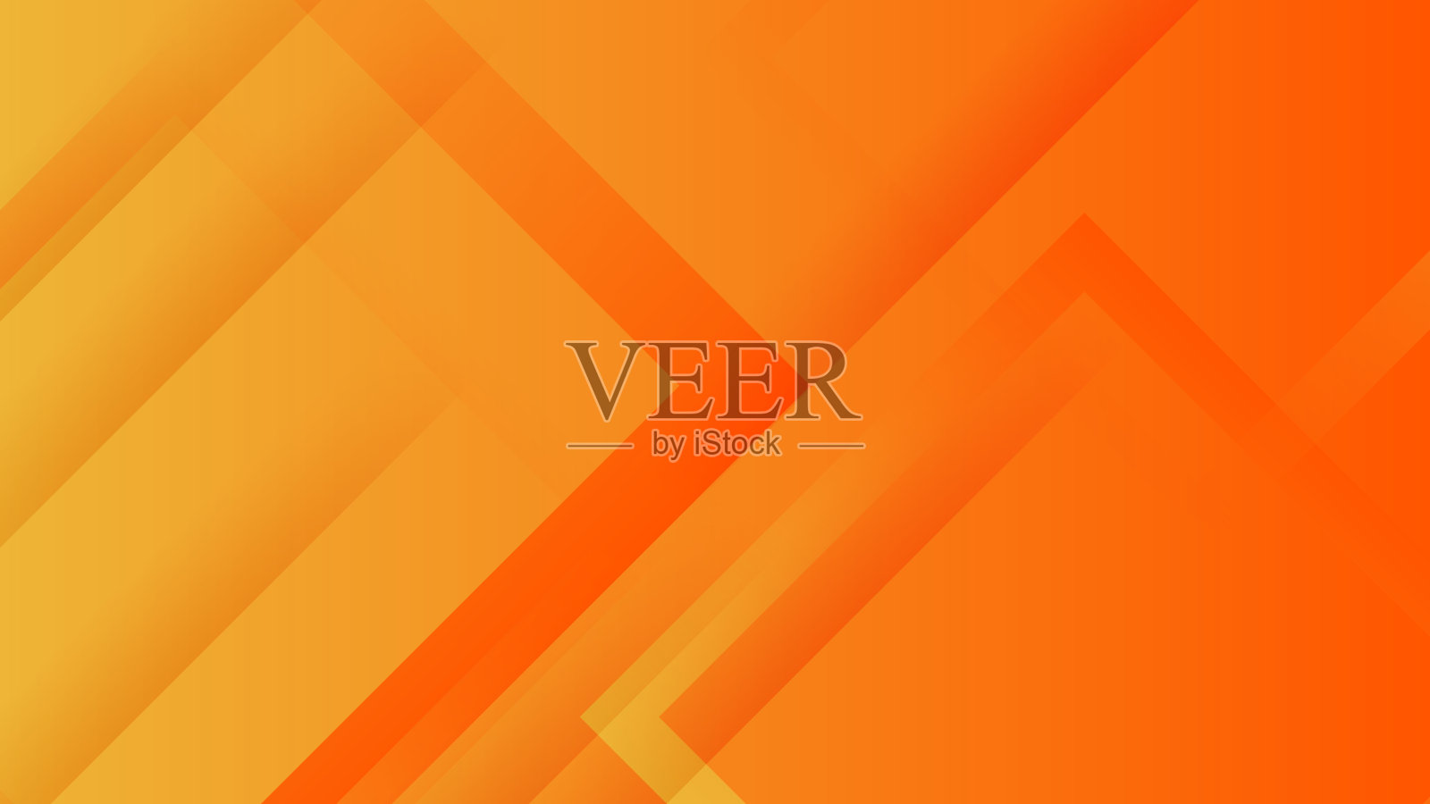 抽象背景橙色与现代企业理念。橙色和黄色渐变几何形状的背景插画图片素材