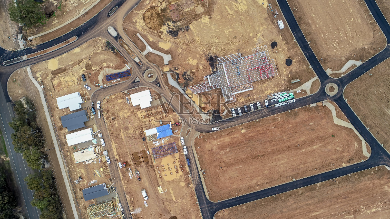 住宅开发区航拍图照片摄影图片