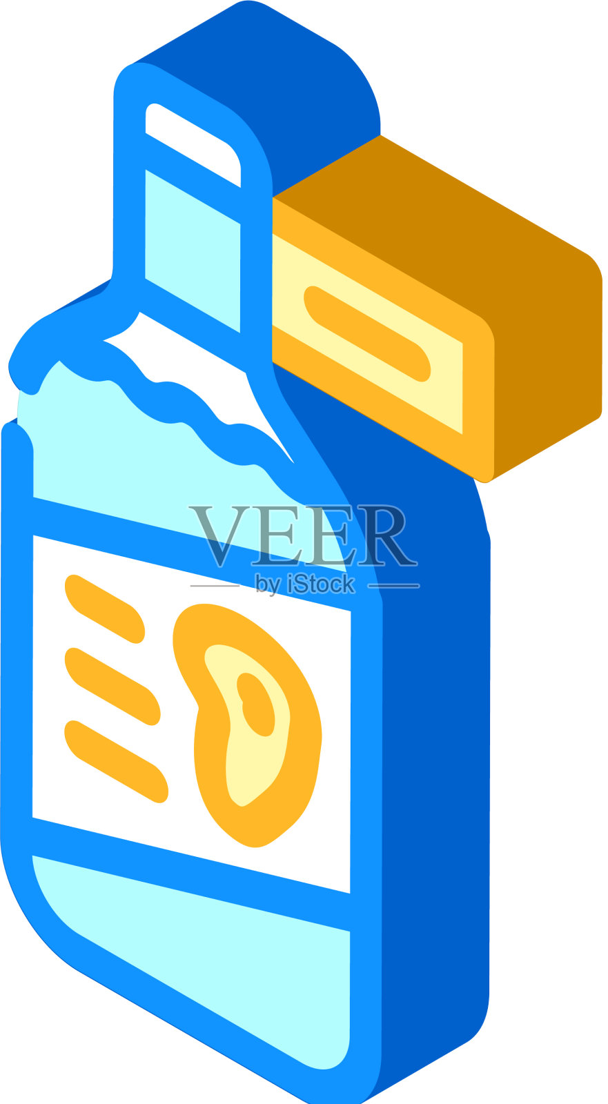 醋芒果等距图标设计元素图片