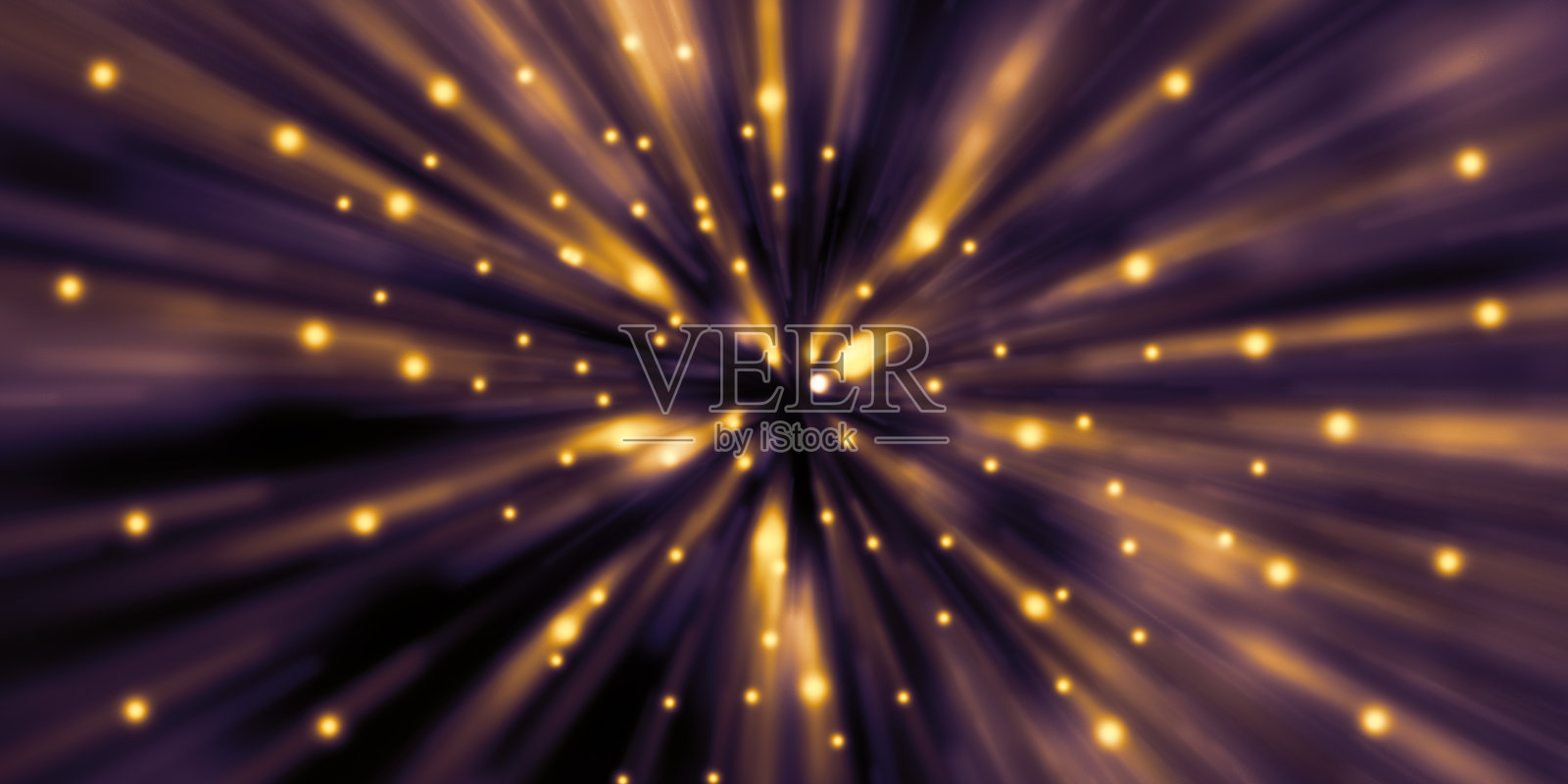 快速移动的光轨迹缩放爆炸的光3d插图照片摄影图片