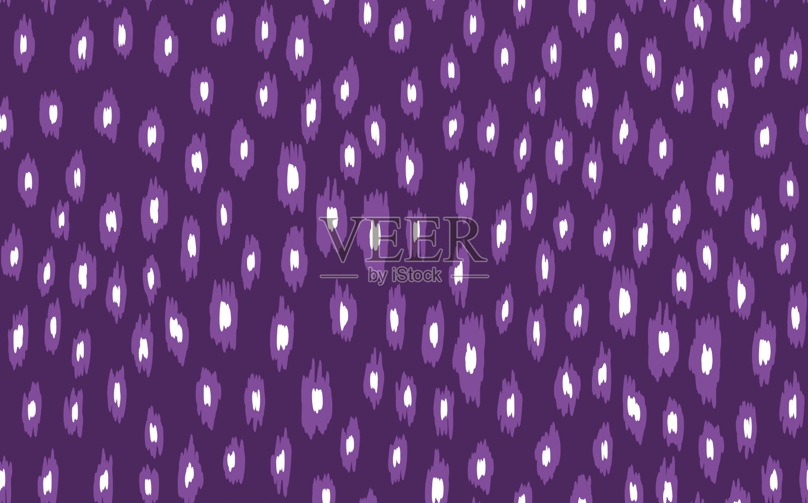 现代抽象豹纹无缝图案。动物的背景。紫色和白色装饰矢量股票插图印刷，卡片，明信片，织物，纺织品。现代装饰的风格化皮肤插画图片素材