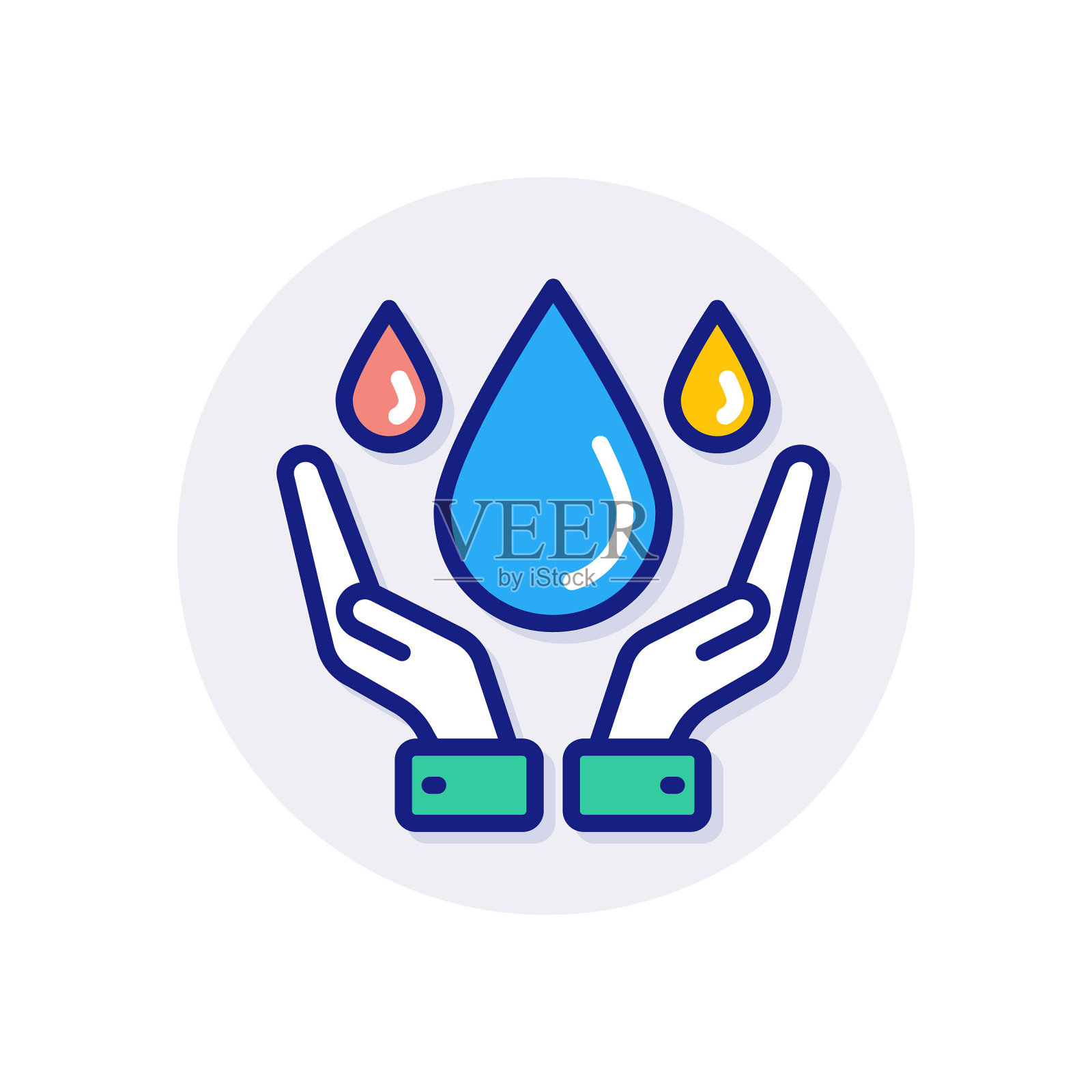 拯救水设计元素图片