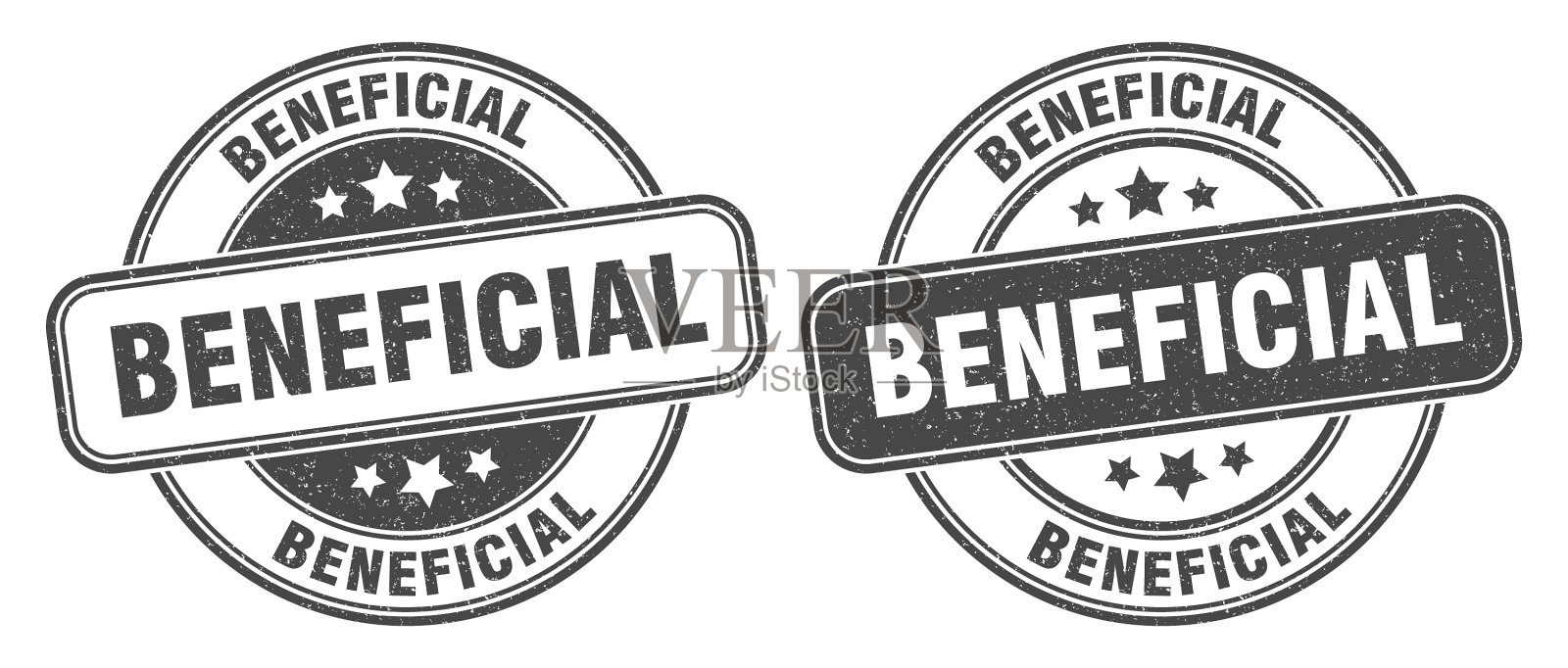 有益邮票有益标签圆形垃圾插画图片素材