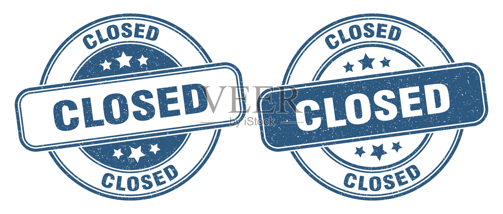 封闭邮票封闭标签圆形垃圾标志插画图片素材