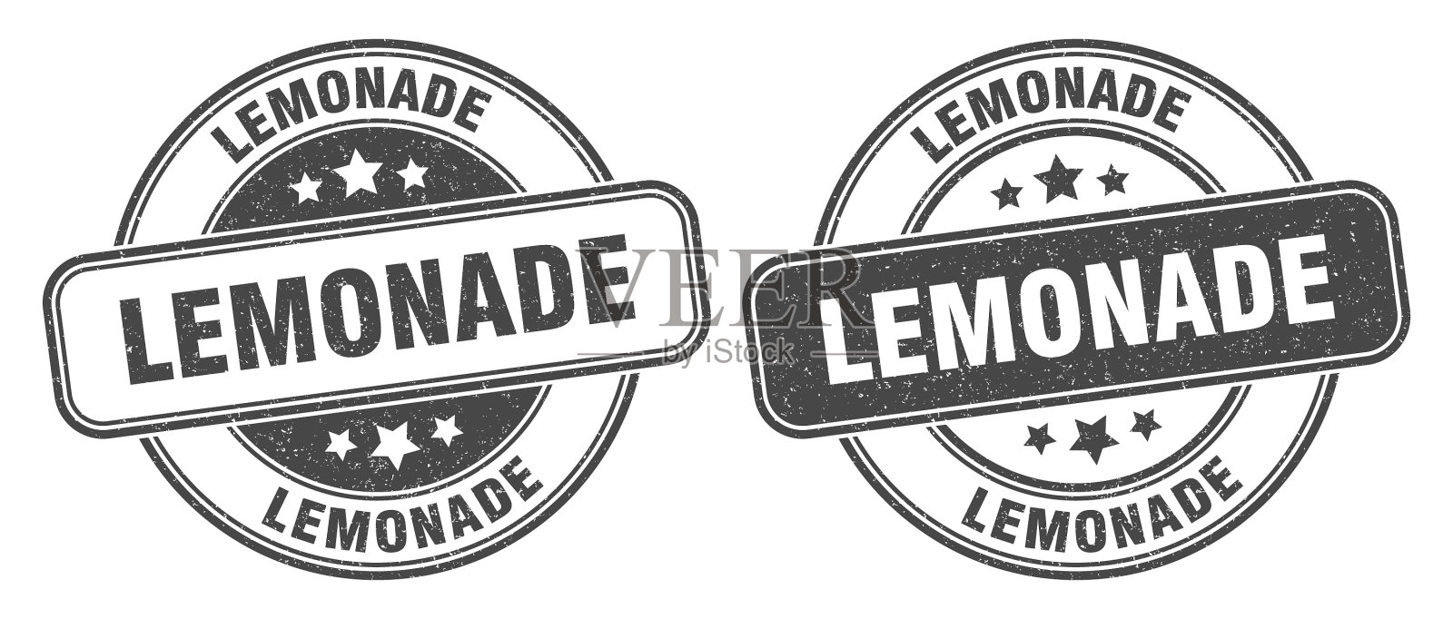 柠檬水邮票柠檬水标签圆形垃圾标志插画图片素材