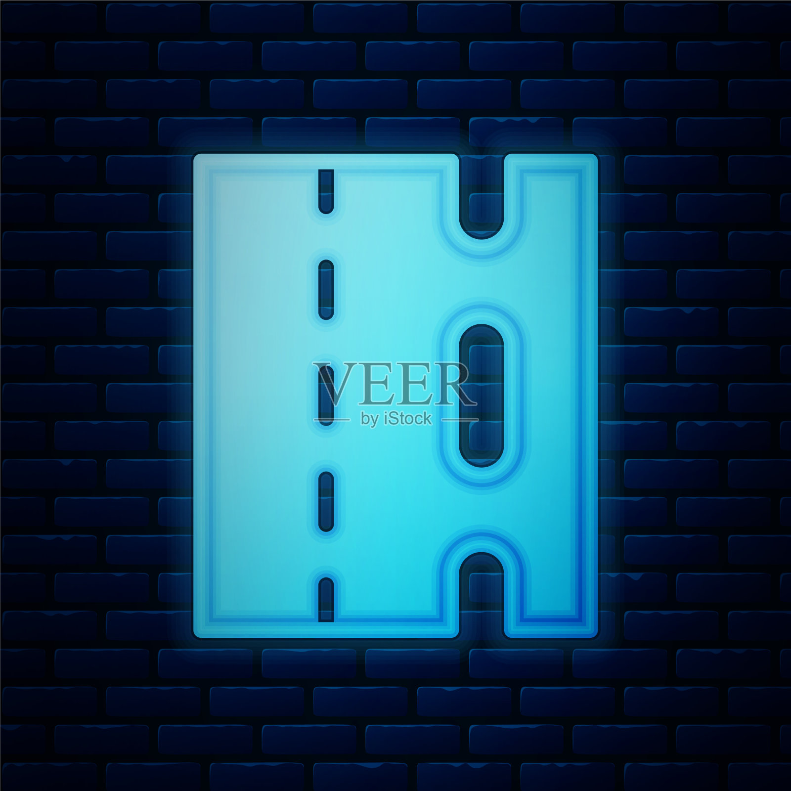 发光的霓虹灯特别骑在自行车上插画图片素材