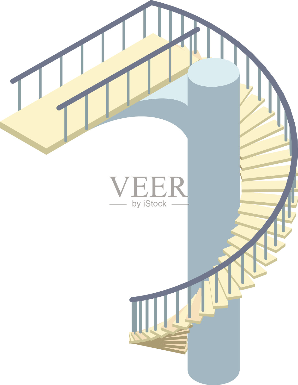 螺旋跳水板图标等距风格设计元素图片