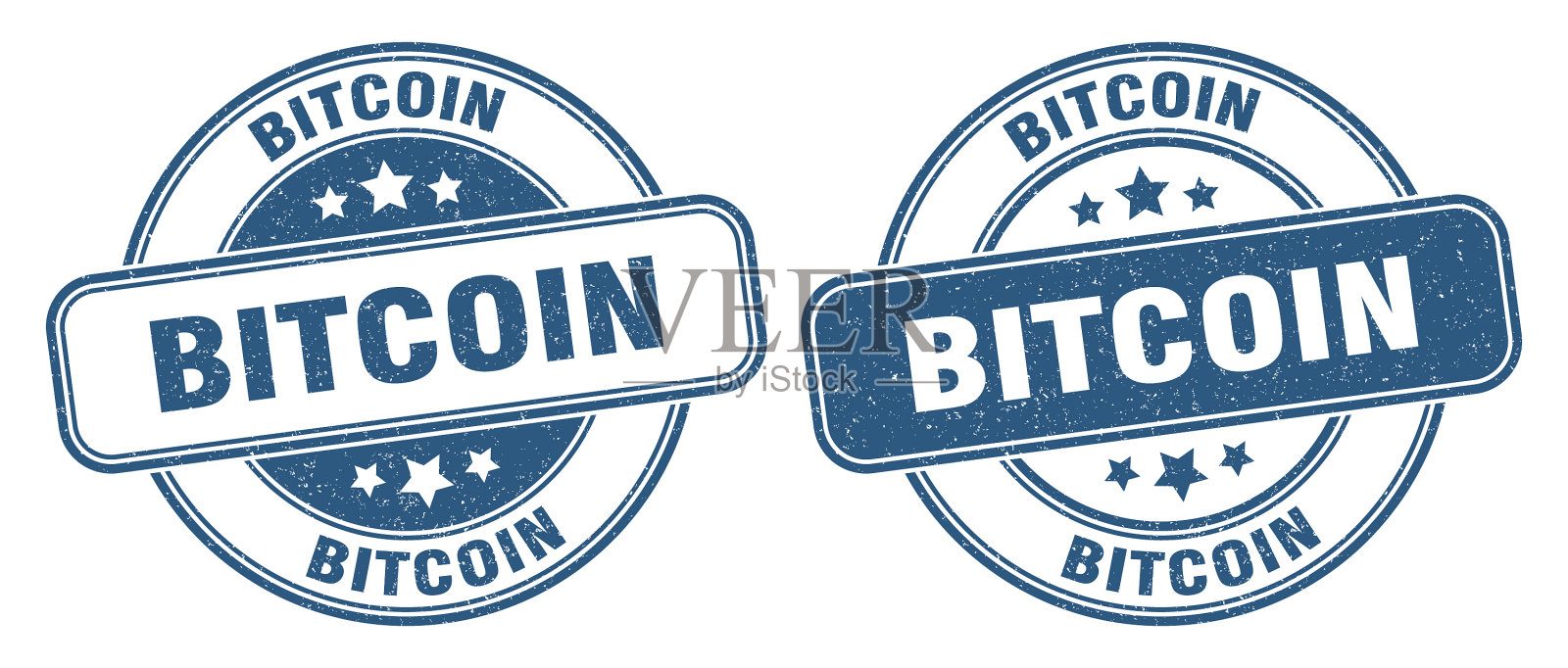 比特币邮票比特币标签round grunge标志插画图片素材