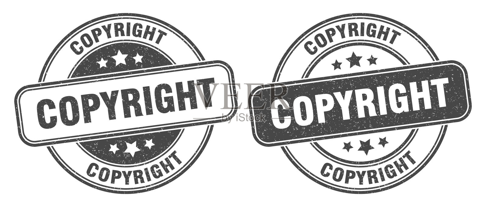 版权邮票版权标签round grunge标志插画图片素材