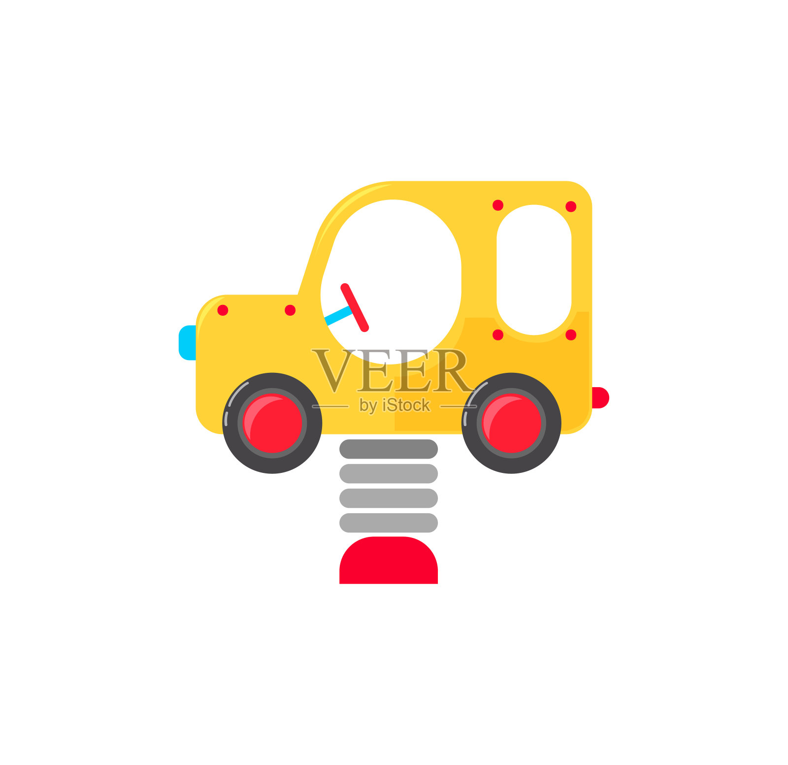 城市公园与户外装饰。插画图片素材