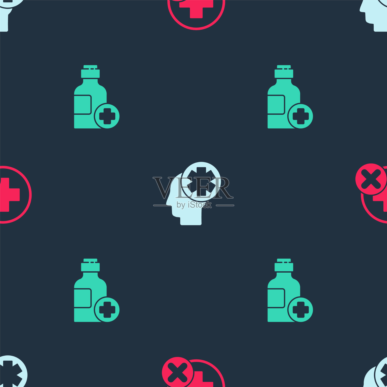 设跨医院医务男主管与兼图标素材