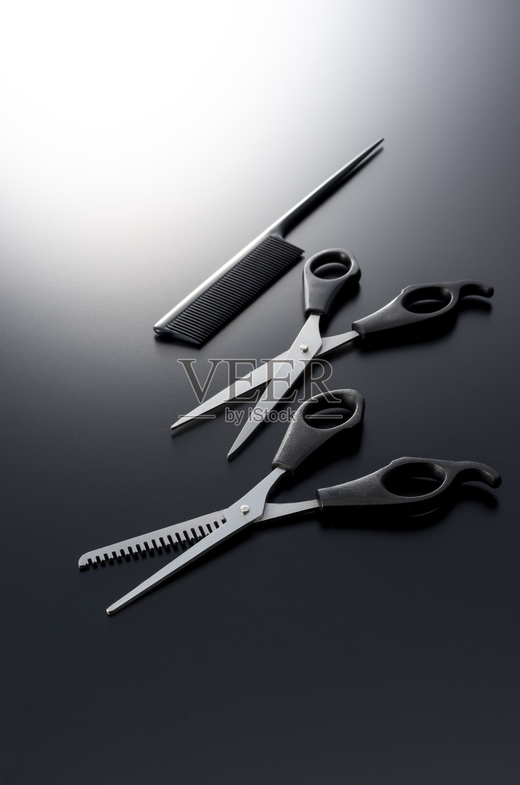 剪子剪发的工作室拍摄照片摄影图片