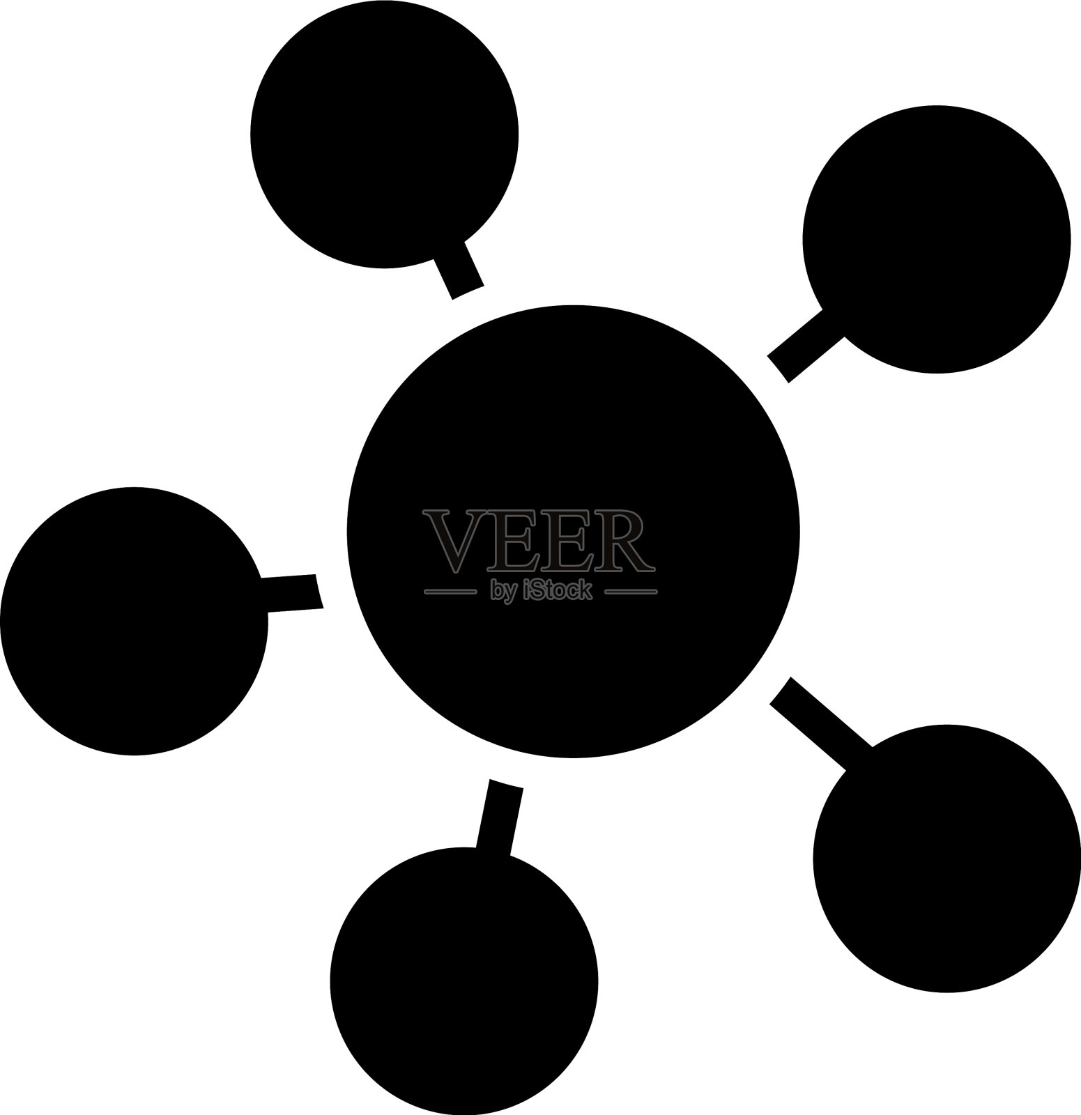 分子插画图片素材