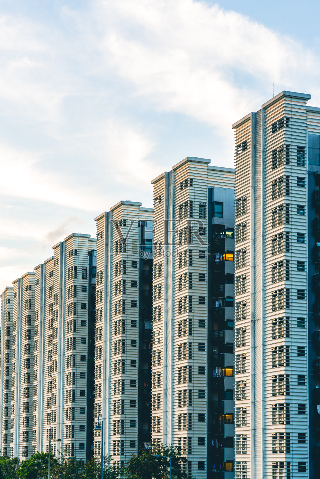 香港的住宅楼宇照片摄影图片