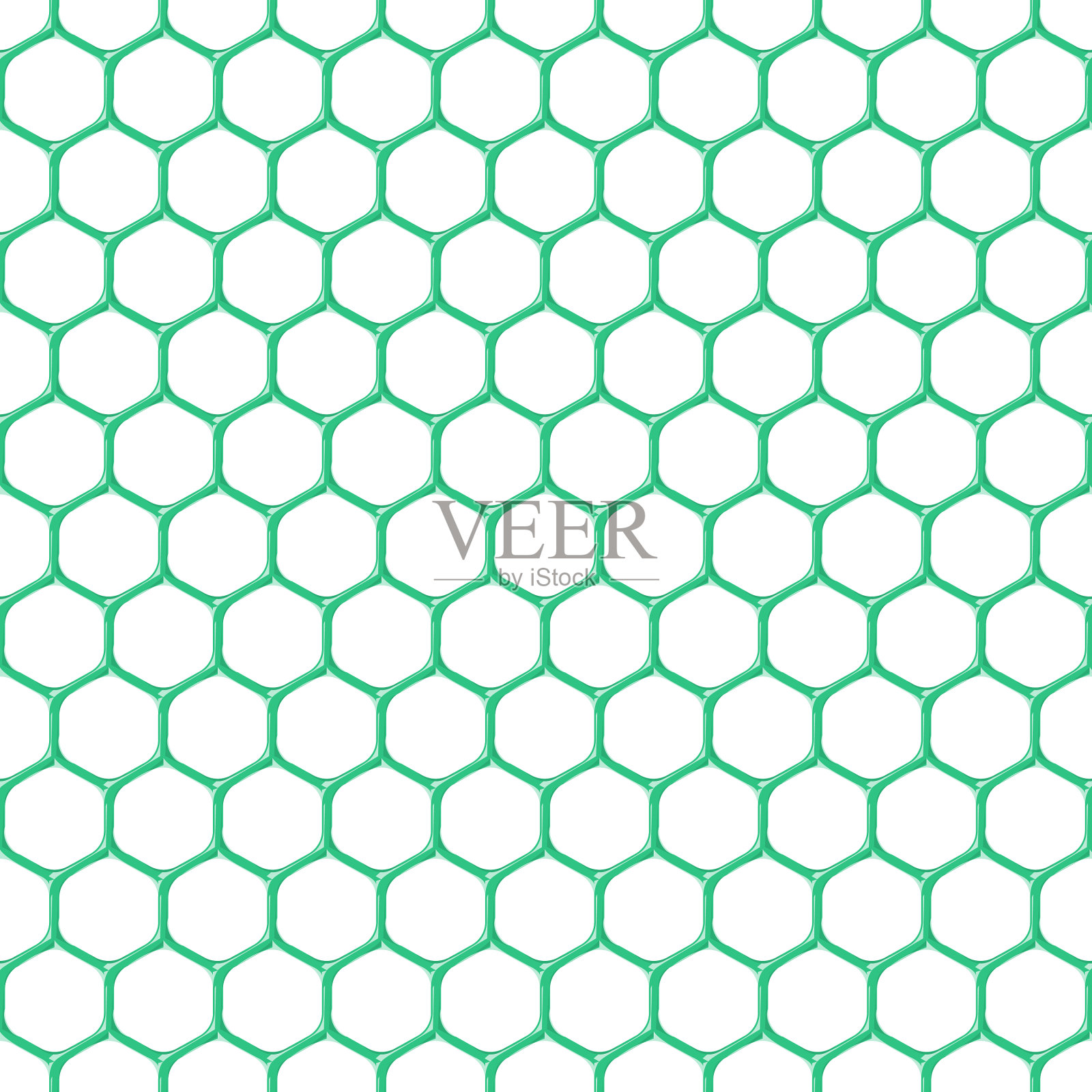 绿色塑料网插画图片素材