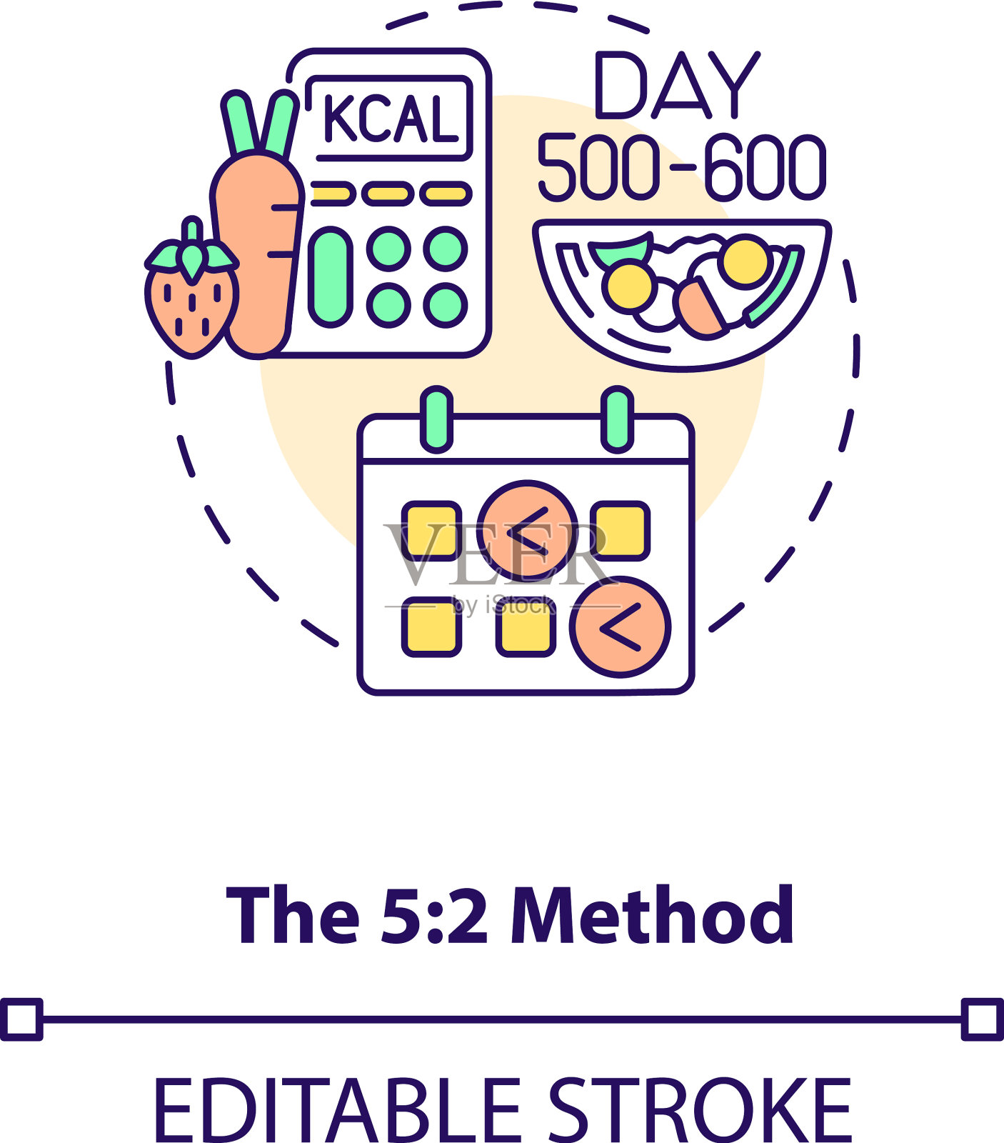 5-2方法概念图标插画图片素材