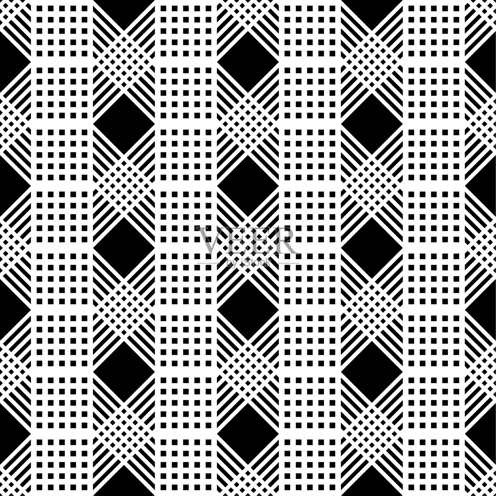 设计无缝单色光栅图案插画图片素材