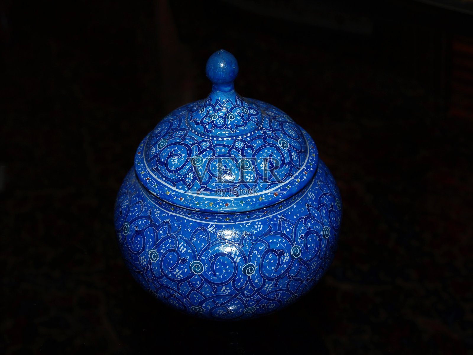 蓝色珐琅照片摄影图片