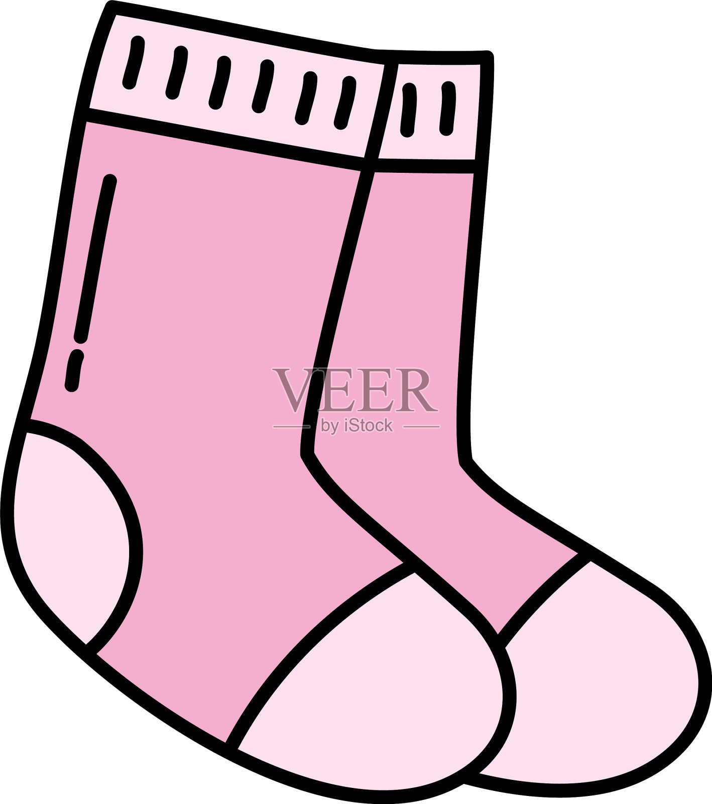 粉色袜子图标设计元素图片