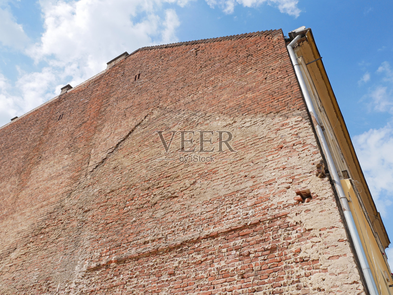 旧建筑的砖墙照片摄影图片