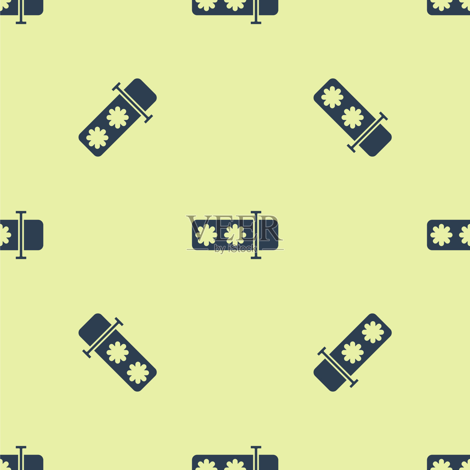 蓝色密码保护和安全访问图标插画图片素材