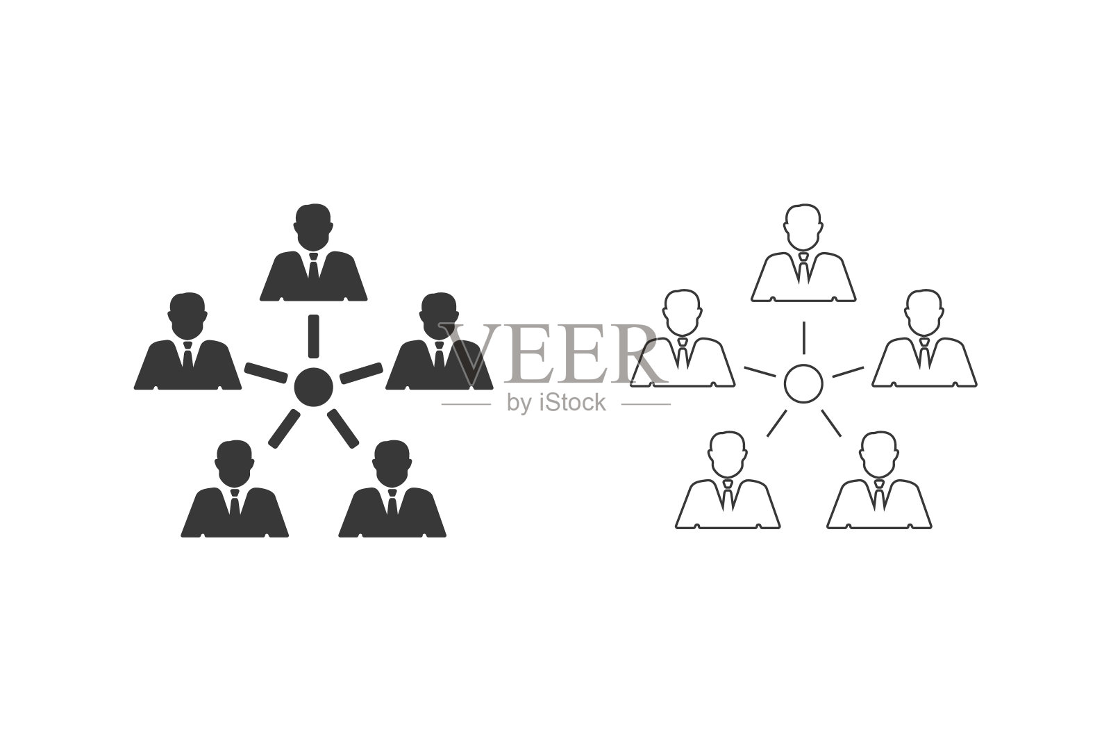 管理图标集。群控管理图标矢量图标素材