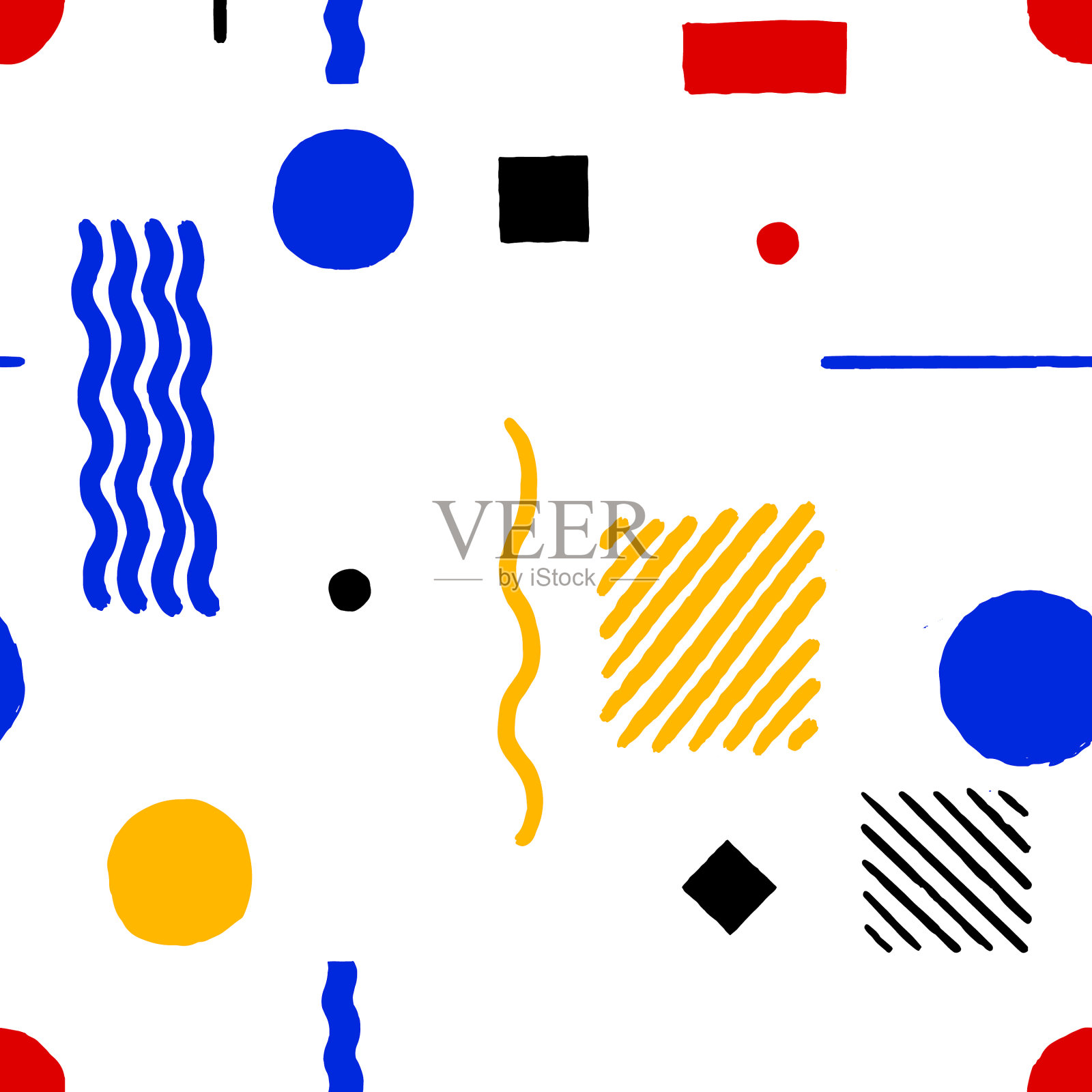 抽象重复无缝图形几何插画图片素材