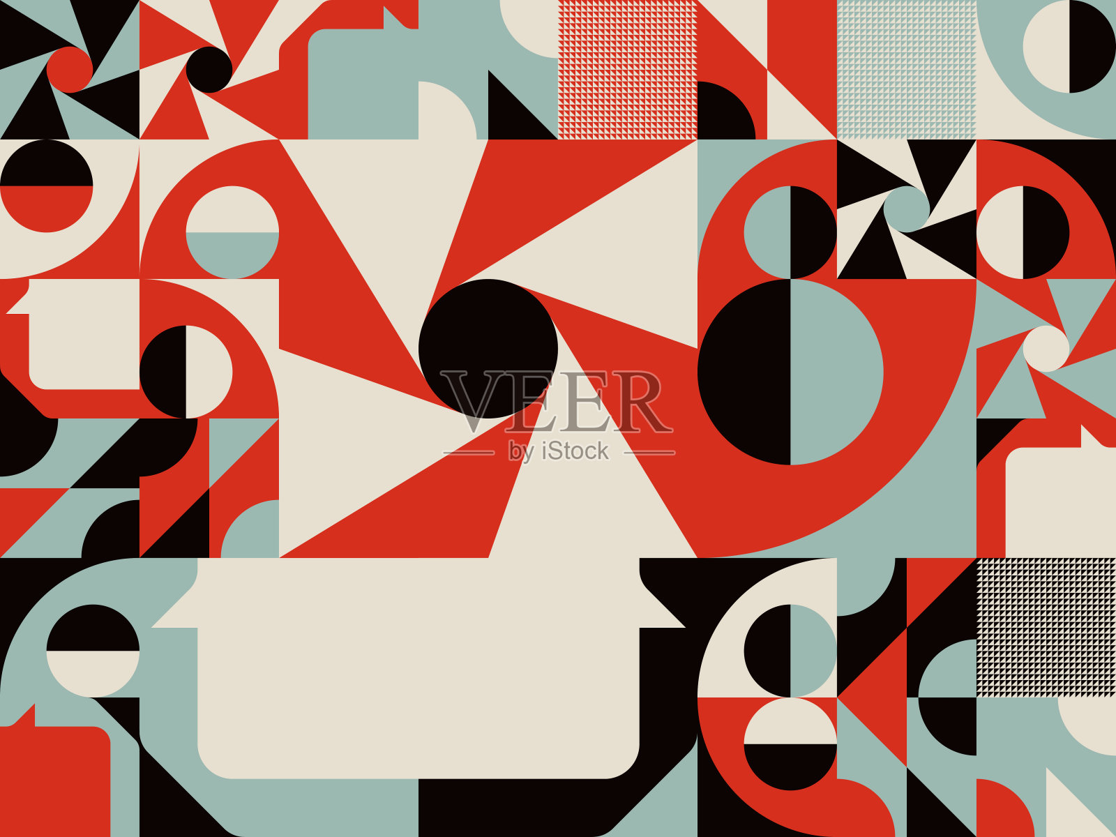 重复抽象向量模式设计插画图片素材