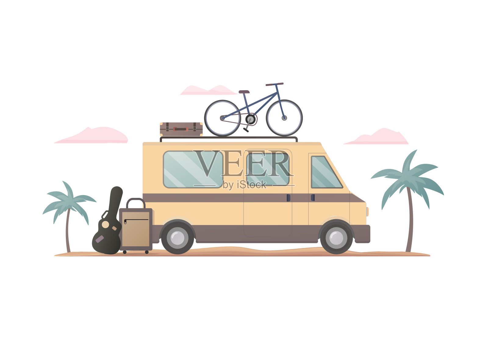 旅行的插画图片素材