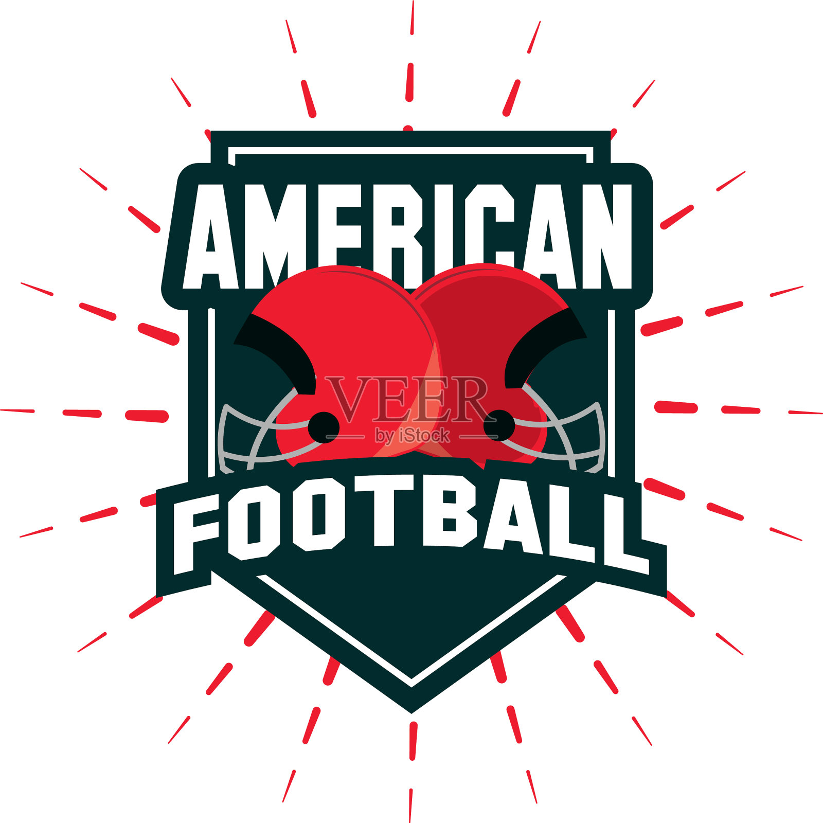 美式足球比赛插画图片素材