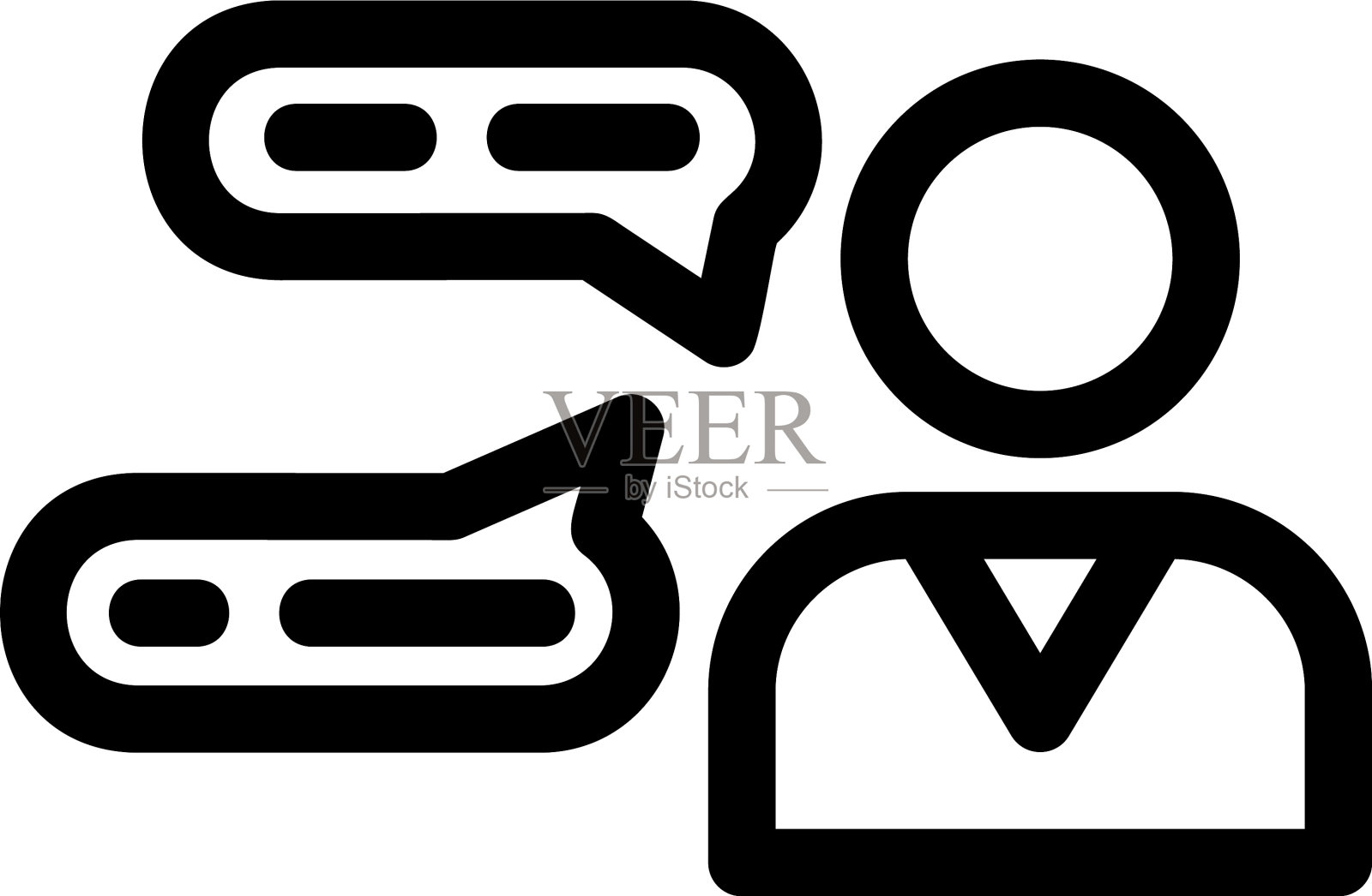 会话图标或标识孤立的标志符号图标素材