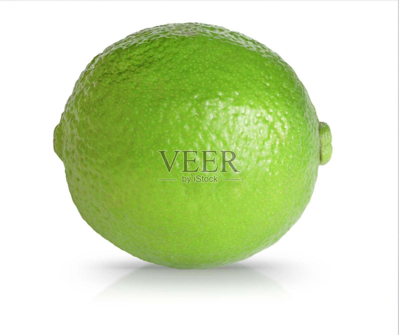 一个绿色的孤立的美丽的酸橙照片摄影图片