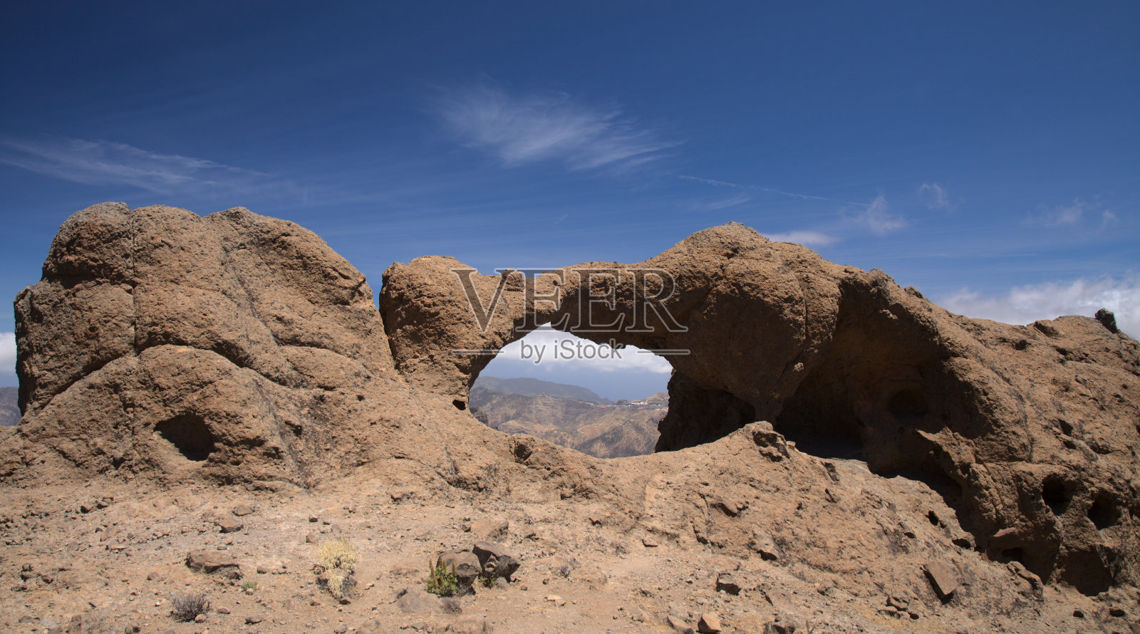 大加那利岛中部景观：拉斯昆布雷斯山区徒步路线照片摄影图片
