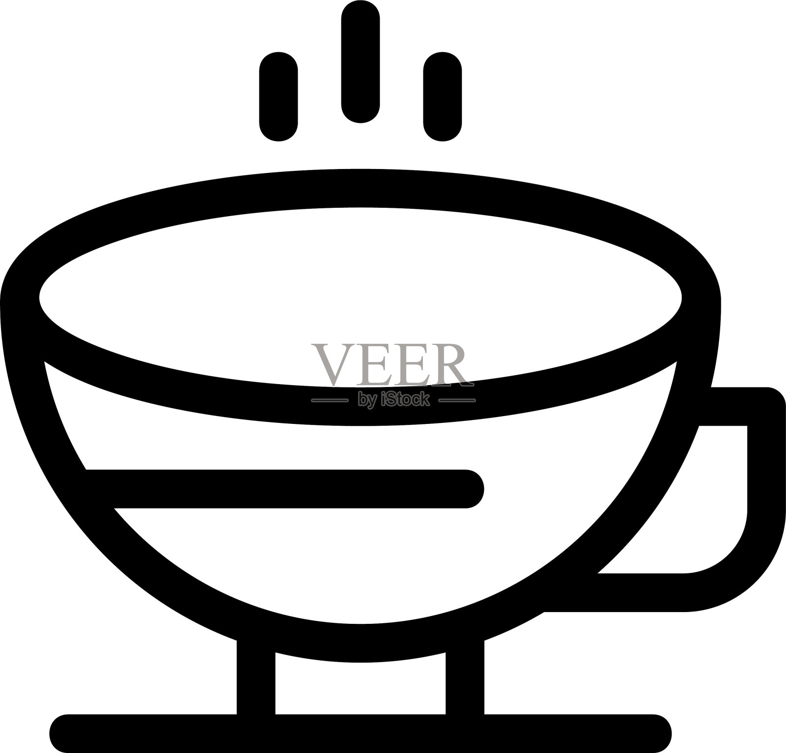 茶杯图标或标志孤立标志符号插画图片素材