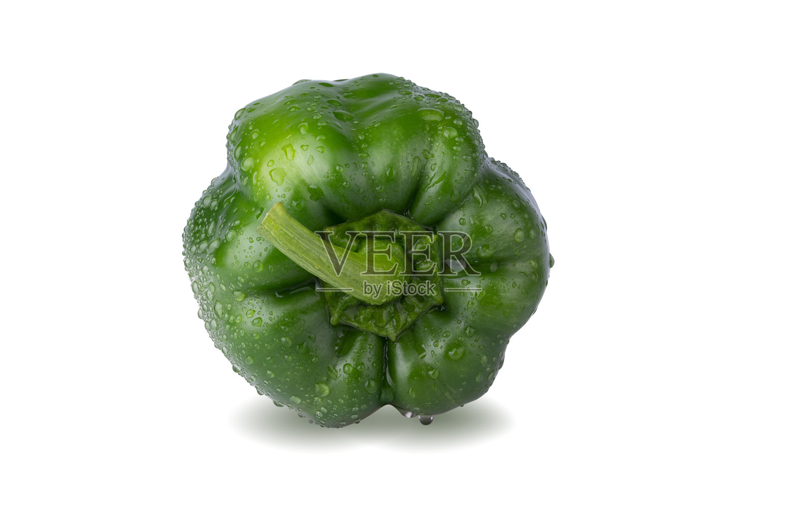 黄色灯笼椒孤立在白色背景上照片摄影图片