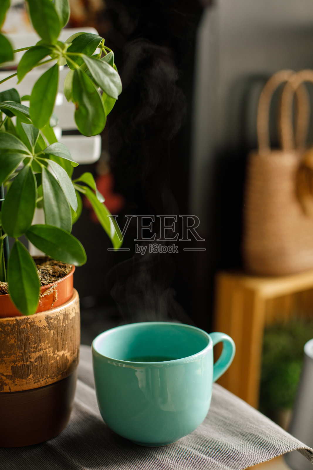 美味的，热气腾腾的茶准备享受照片摄影图片