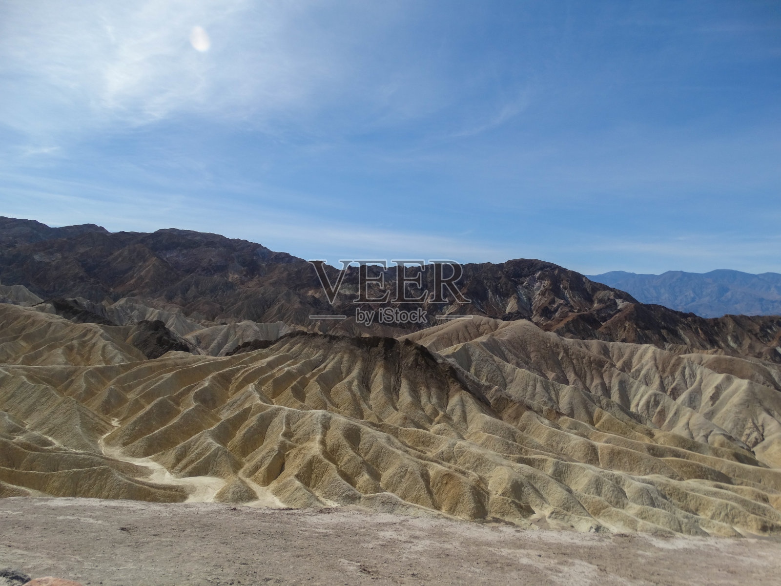 死亡谷国家公园的扎布里斯基点照片摄影图片