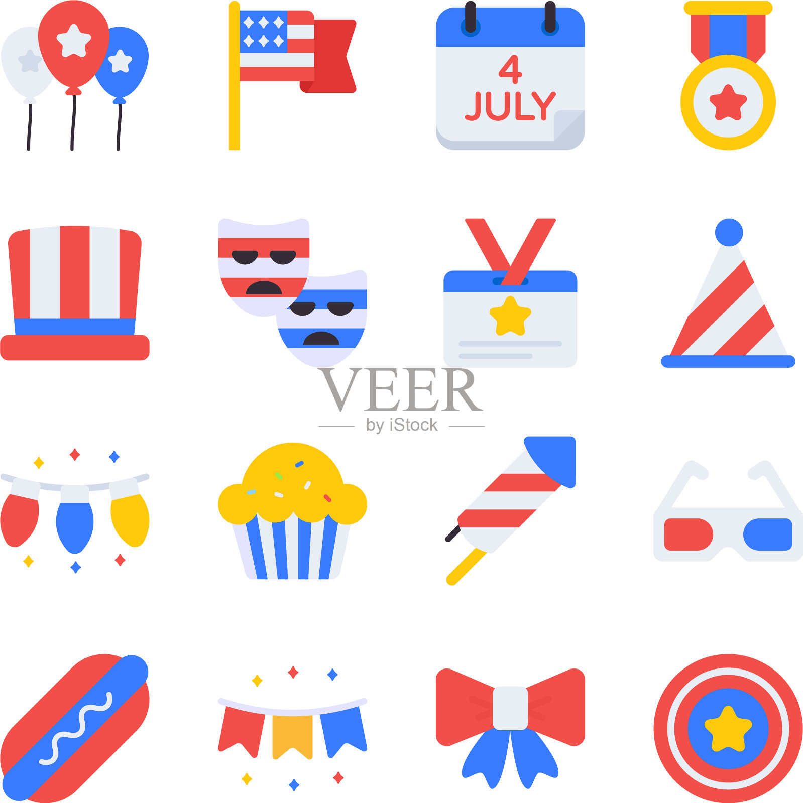 用图标包装派对配饰插画图片素材