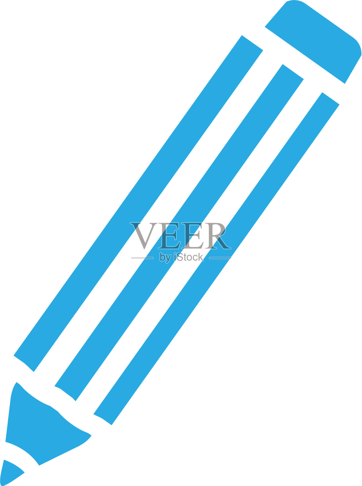 铅笔平图标设计元素图片