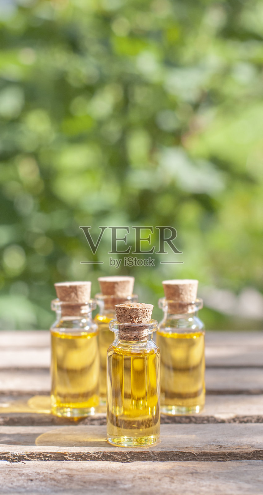 精油瓶在大自然中照片摄影图片