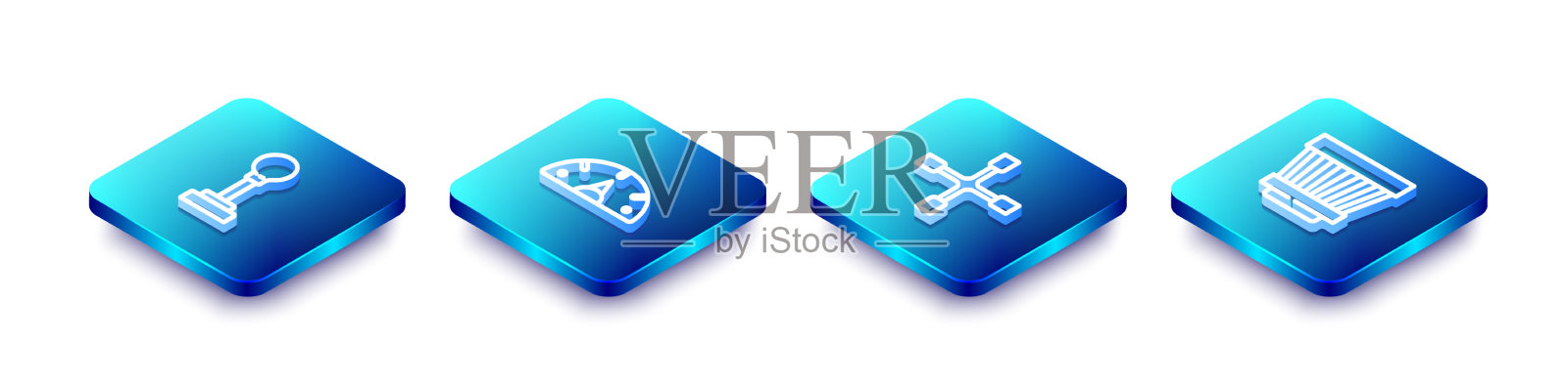 设定等距线换挡速度计图标素材