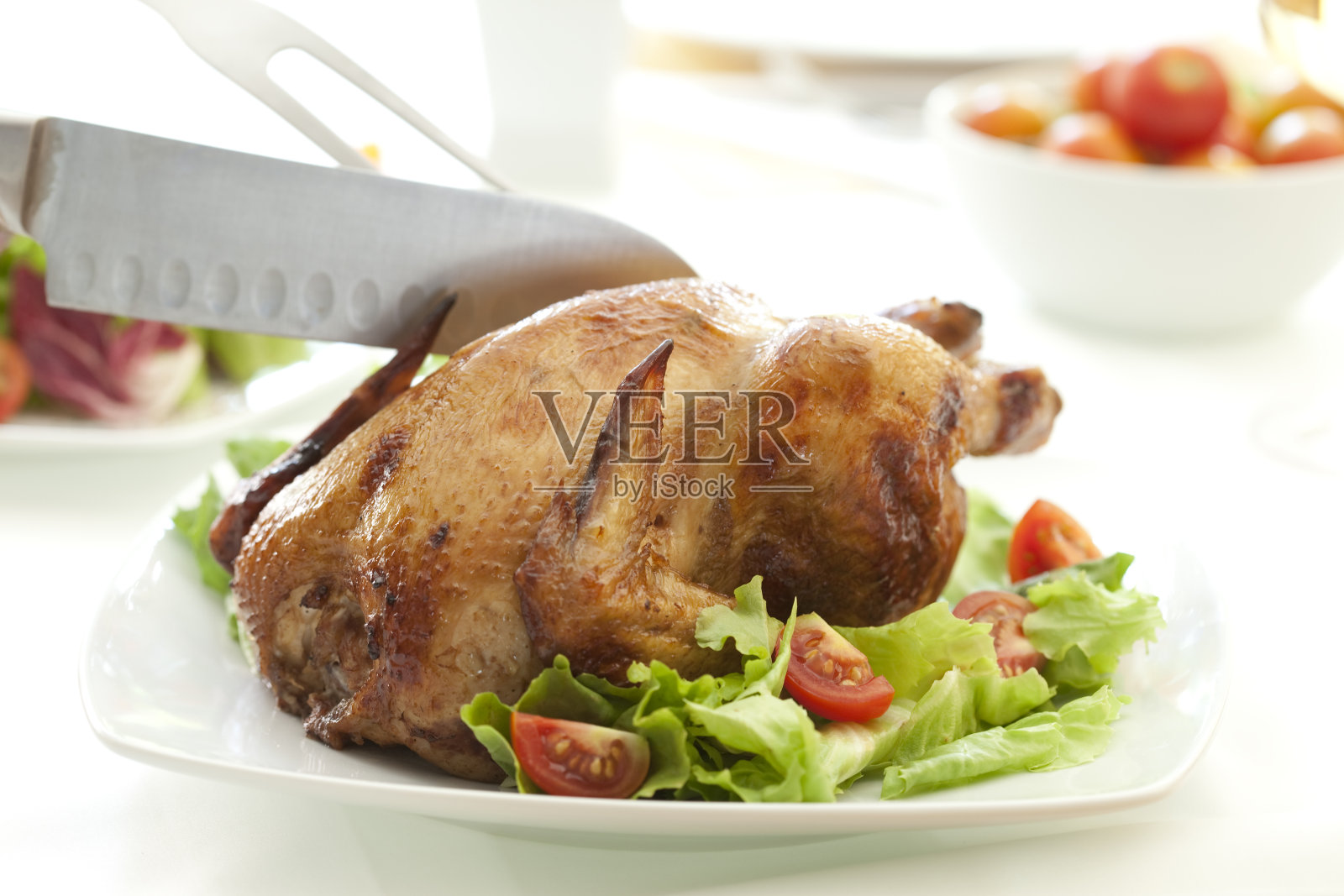 烤鸡照片摄影图片