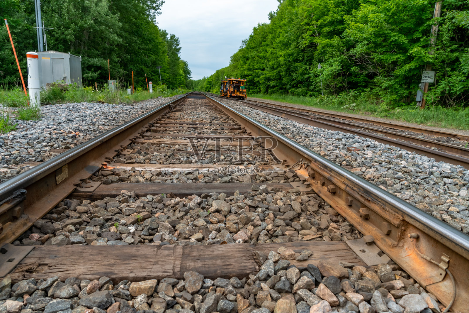 加拿大安大略省托伦斯政府码头的加拿大国家铁路车辆照片摄影图片