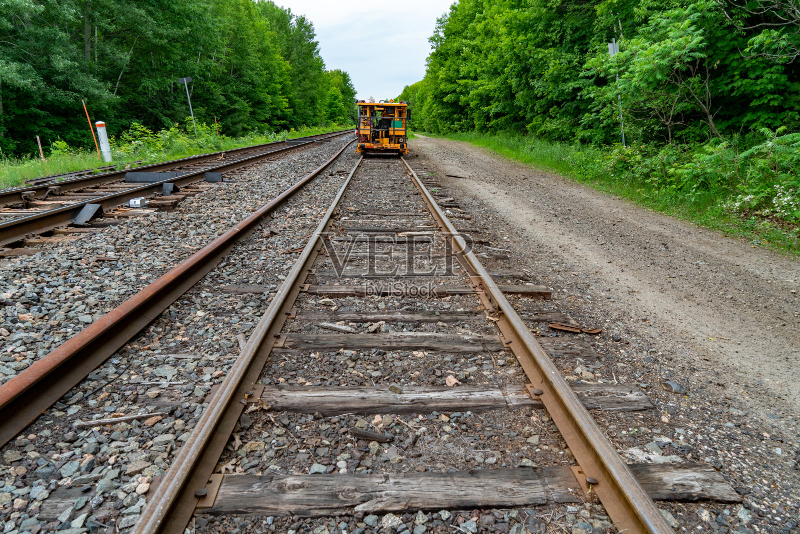 加拿大安大略省托伦斯政府码头的加拿大国家铁路车辆照片摄影图片