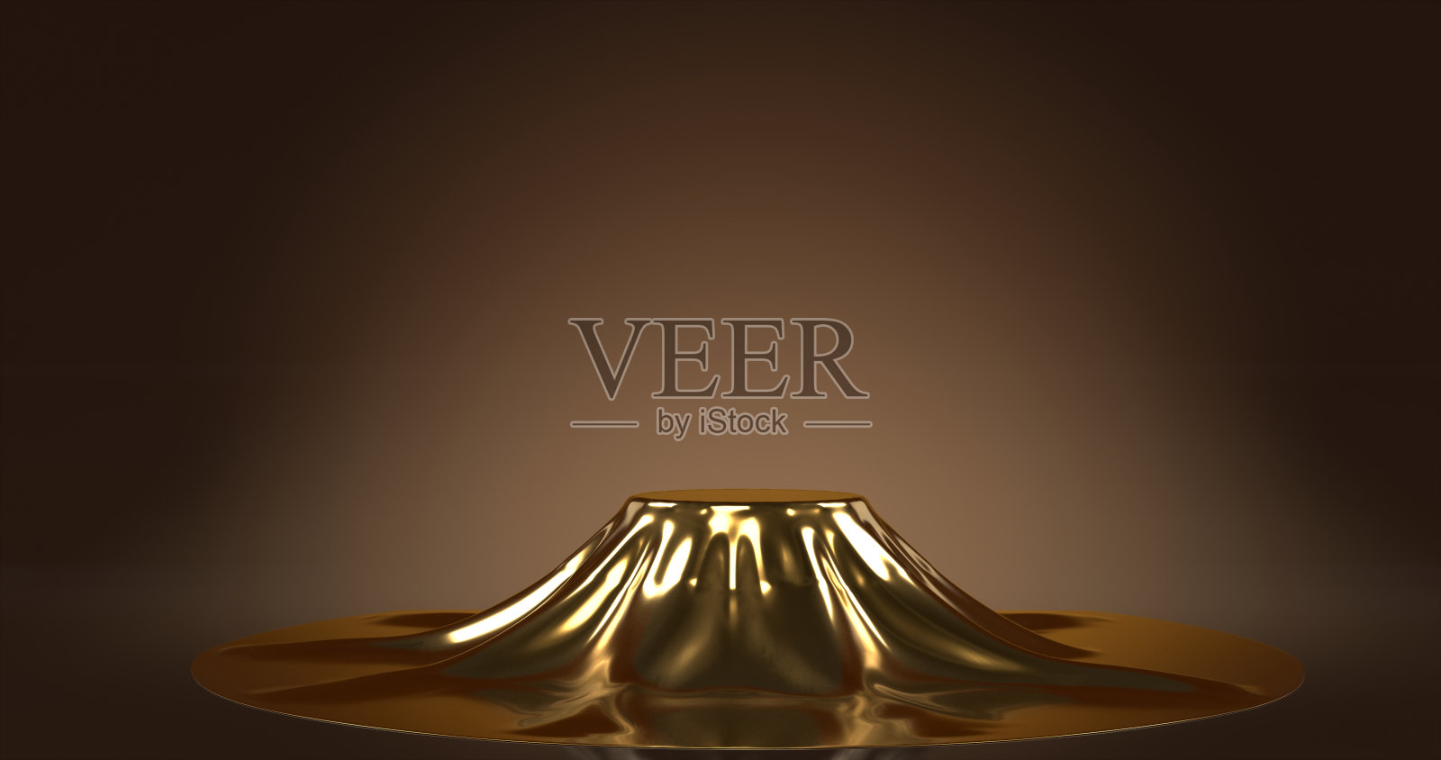 讲台上的包厢覆盖着金布照片摄影图片