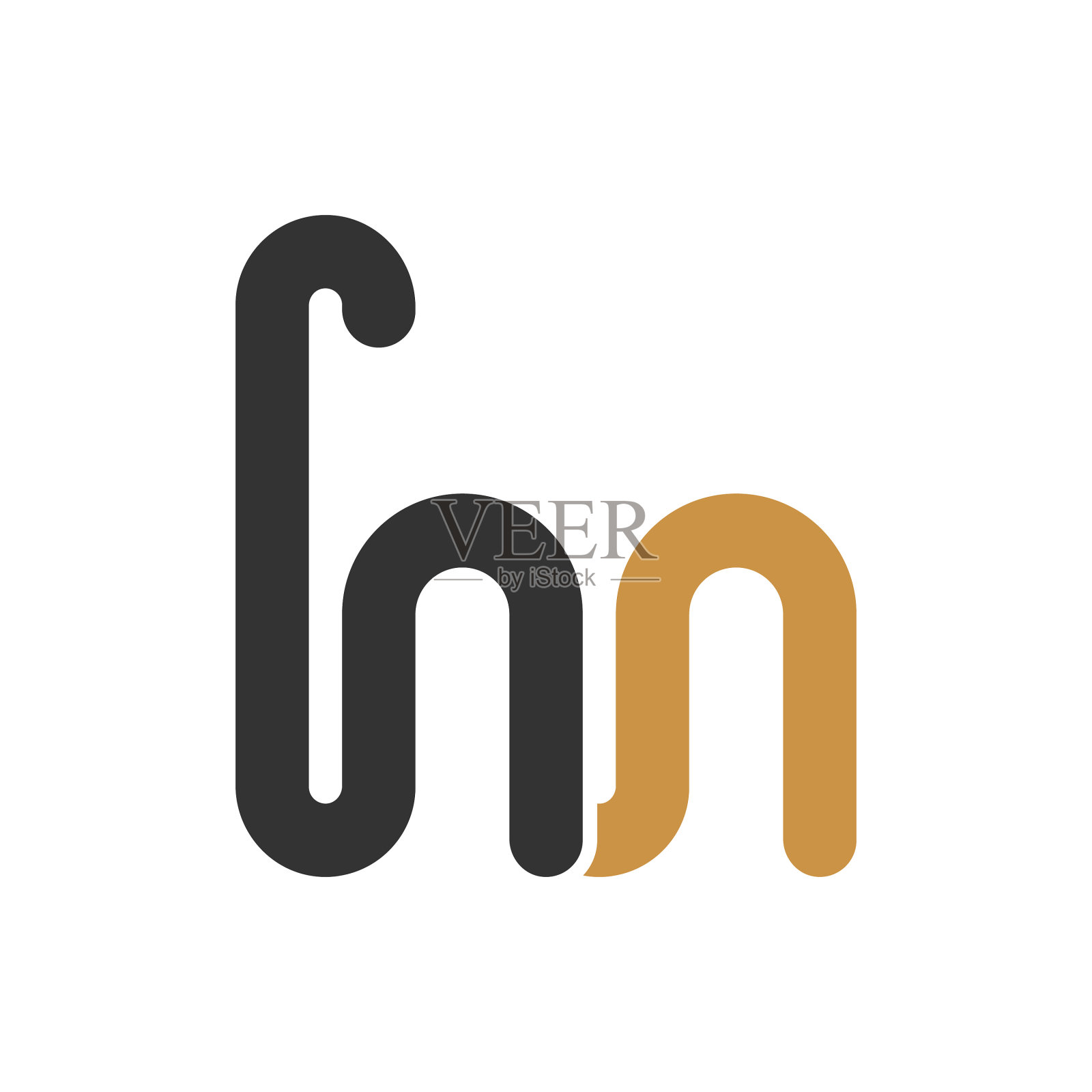 首字母mh标志或hm标志设计设计元素图片