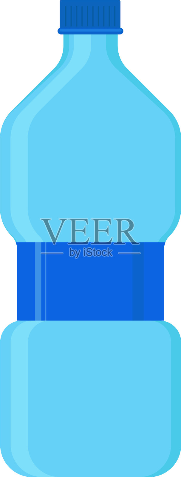 白色背景上的水瓶插画图片素材