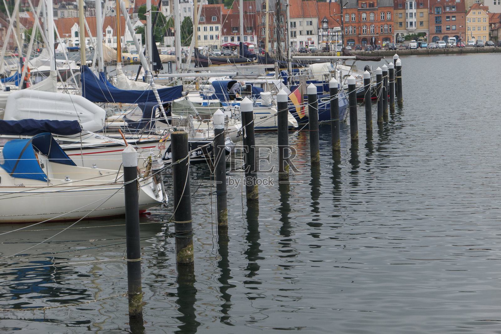 波罗的海的弗伦斯堡城照片摄影图片