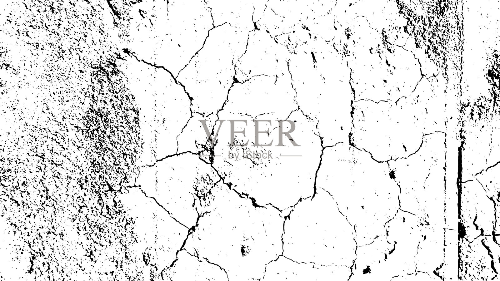 开裂的年代背景裂纹垃圾纹理插画图片素材