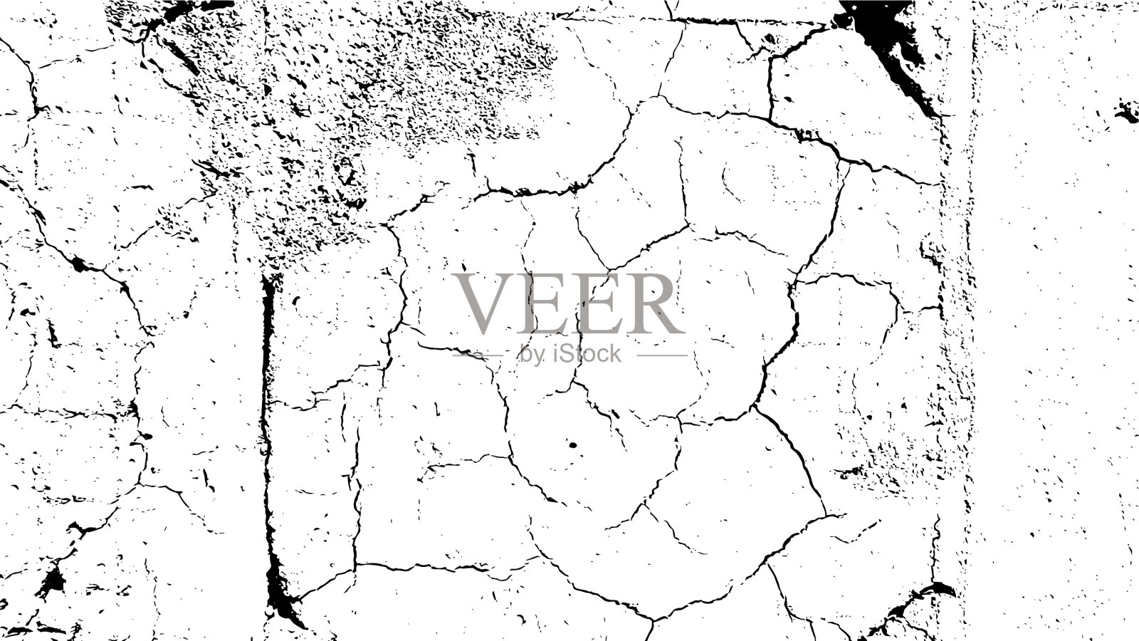 开裂的年代背景裂纹垃圾纹理插画图片素材